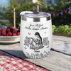 Personalized A Girl Who Loves Books Toile De Jouy Wine Tumbler LM32 893991