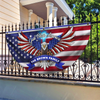 Custom Family Name Faith, Family & Freedom America 250 Years Non-Pleated Fan Flag HA75 898786