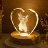Custom Dog Cat Photo Engraved Crystal Photo With Light HA75 898202