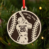 Personalized Sports Player 2-Layer Wooden Ornament For Sport Lovers LM32 895991