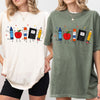 Personalized Name Funny Teacher Life Crayon Apple Pencil Notebook Comfort Shirt LM32 669543