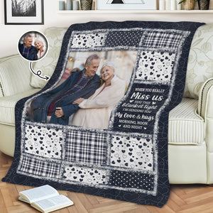 Custom Photo When You Miss Me Memorial Blanket TH10 896095