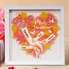 Custom Name Mommy And Kids Hands Mother's Day Heart Flower Shadow Box HO82 893592