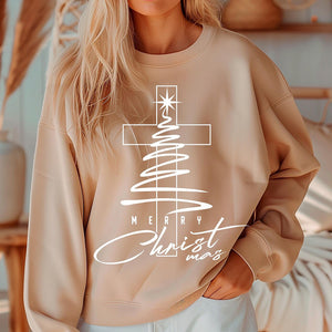 Merry Christmas Christmas Cross Shirt HO82 900434