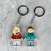 Personalized Couple Keychains, Matching Mini Figure Keyring Set, Boyfriend Girlfriend Anniversary Gift HO82 904294