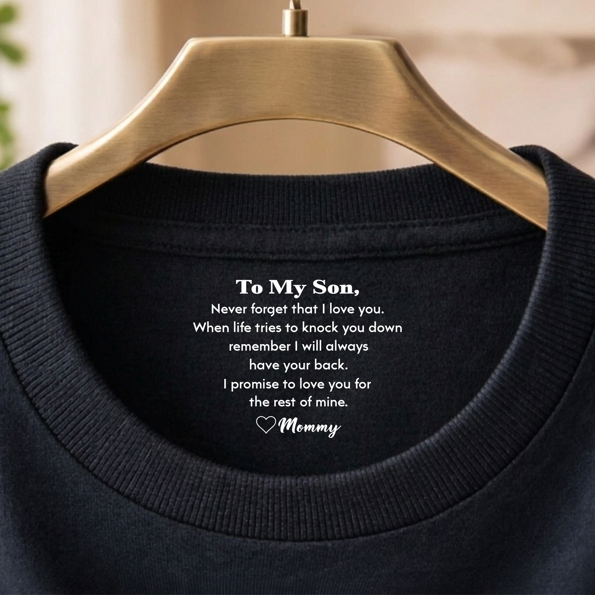 Personalized Never Forget That I Love You Back Neck Shirt TH10 169177