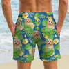 Custom Dog Photo Hawaiian 2-in-1 Swim Trunks For Men TH10 170521