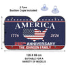 Custom Family Name US 250 Years Anniversary 1776-2026 America Flag Car Sunshade LM32 897763