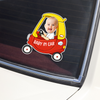 Custom Photo Baby In Car - Personalized Car Window Decal Sticker Gift For Family CH07 910320