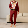 Funny Santa Body Illusion Adult Onesie Pajamas Fake Underwear Christmas Onesie Pajamas CH07 180584