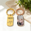 Custom Photo I Love You Mom Holding Hands Metal Keychain CH07 911180