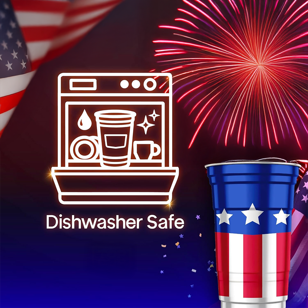 America's 250th Birthday Patriotic 20oz Reusable Aluminum Cups For Parties, Events LM32 899295