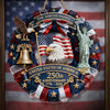 Custom Family Name America 250th Anniversary 1776-2026 Patriotic Semiquincentennial Doorsign HA75 920746