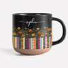 Custom Name & Birthflower Pottery Mug For Book Lovers TH10 170305