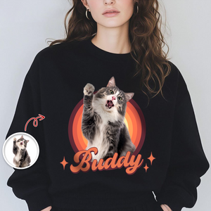 Custom Cute Cat Photo Retro Dark Shirt For Cat Lovers LM32 895743