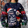 Custom Photo Meowy Catmas To The World Cat Ugly Sweater CH07 899462
