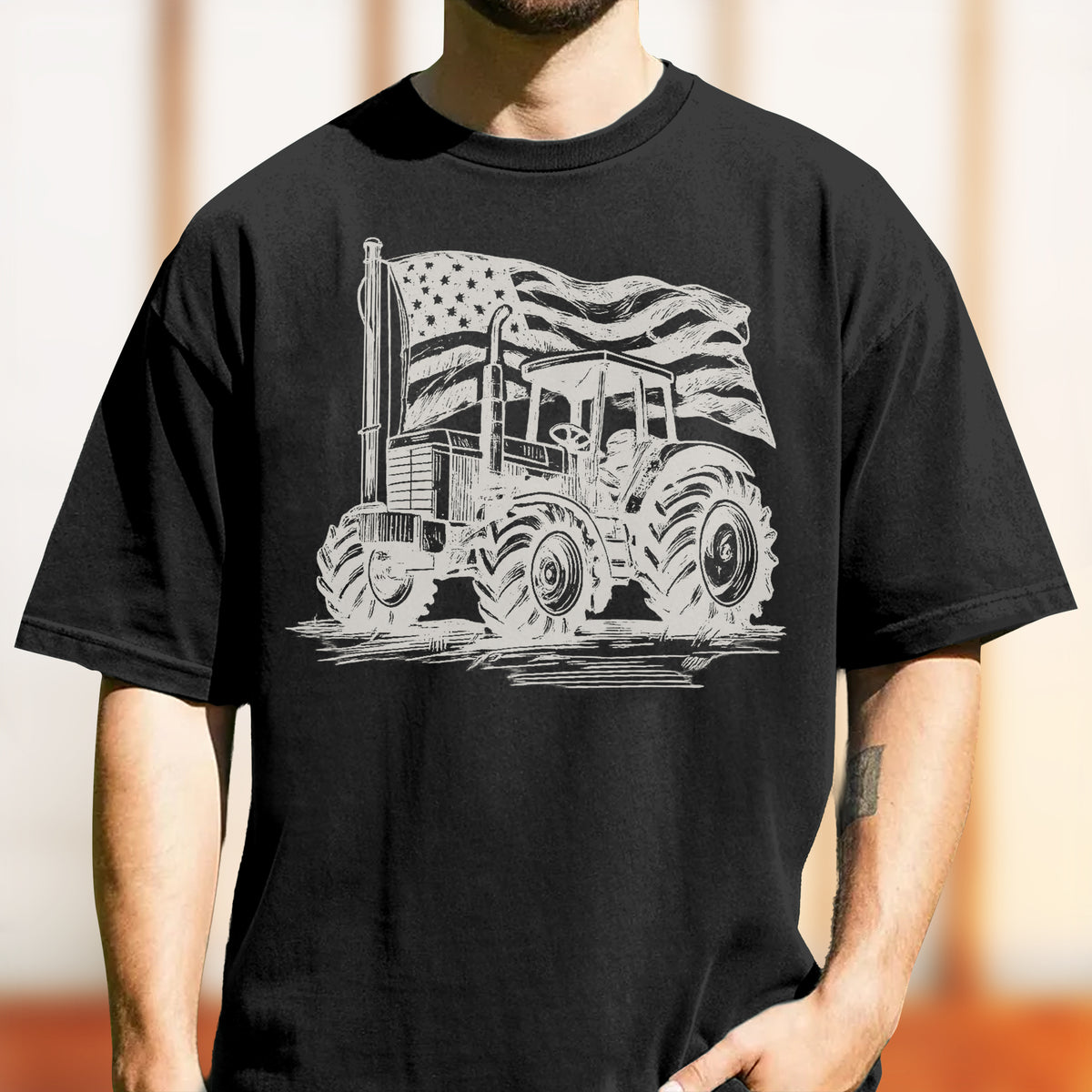 American Flag Tractor Comfort Shirt USA Independence Day Gift LM32 669217