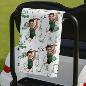 Custom Funny Photo Golf Towel For Golf-Loving LM32 893831