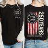 Custom Name 1776–2026 250 Years Quarter Millennial American Front & Back Dark Shirt TH10 169293