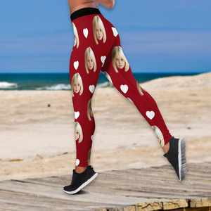 Custom Photo Face And Heart Icon Legging HO82 900514
