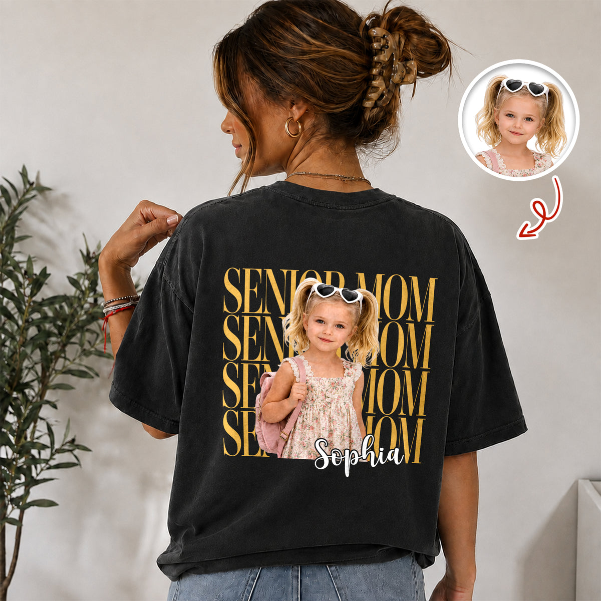 Custom Photo Senior Mom Back Comfort Shirt 2026, Proud Senior Mom Gift, Senior Mom Graduation Shirts HO82 903304