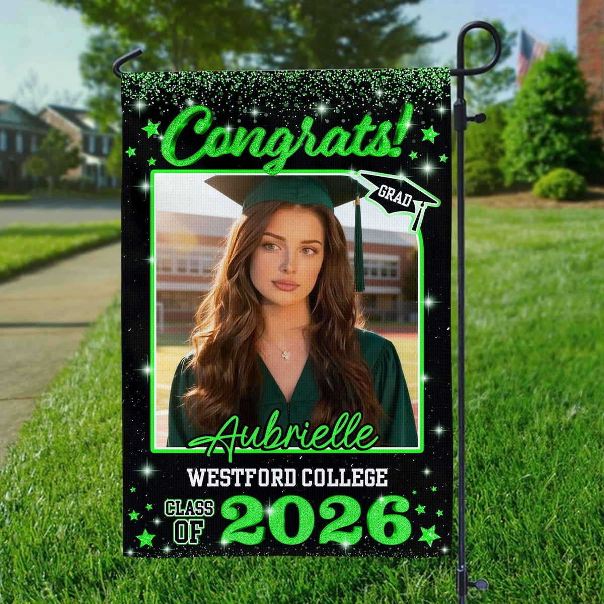 Custom Photo Class of 2026 Garden Flag Congrat Grad Gift, Graduation Decorations CH07 910756