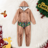 Personalized Funny Hairy Chest Men's Colorful Christmas Lights Underwear Onesie Pajamas HO82 903682