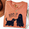Boo-p Ghost Dog Funny Halloween Dog Mom Comfort Colors Shirt CH07 180438