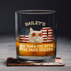 Custom Photo Cat Dad The Man The Myth American Flag Dad Rock Glass HA75 892400