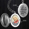 Custom Photo I'm Always With You Locket Necklace Memorial Gift HA75 892172