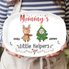 Custom Photo Grandma Little Helpers - Personalized Platter Christmas Gift For Mom And Grandma CH07 896312