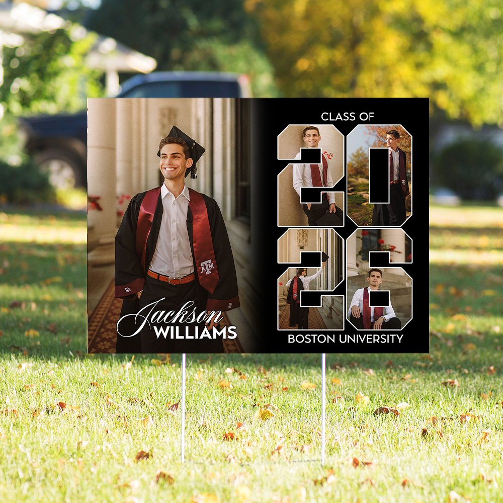 Custom Photo Class of 2026 Graduation Yard Sign TH10 169027