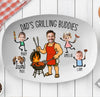 Personalized Dad Grilling Buddies Grilling Platter, Personalized BBQ Tray - BBQ Gift For Dad, Father's Day Gifts HO82 902566