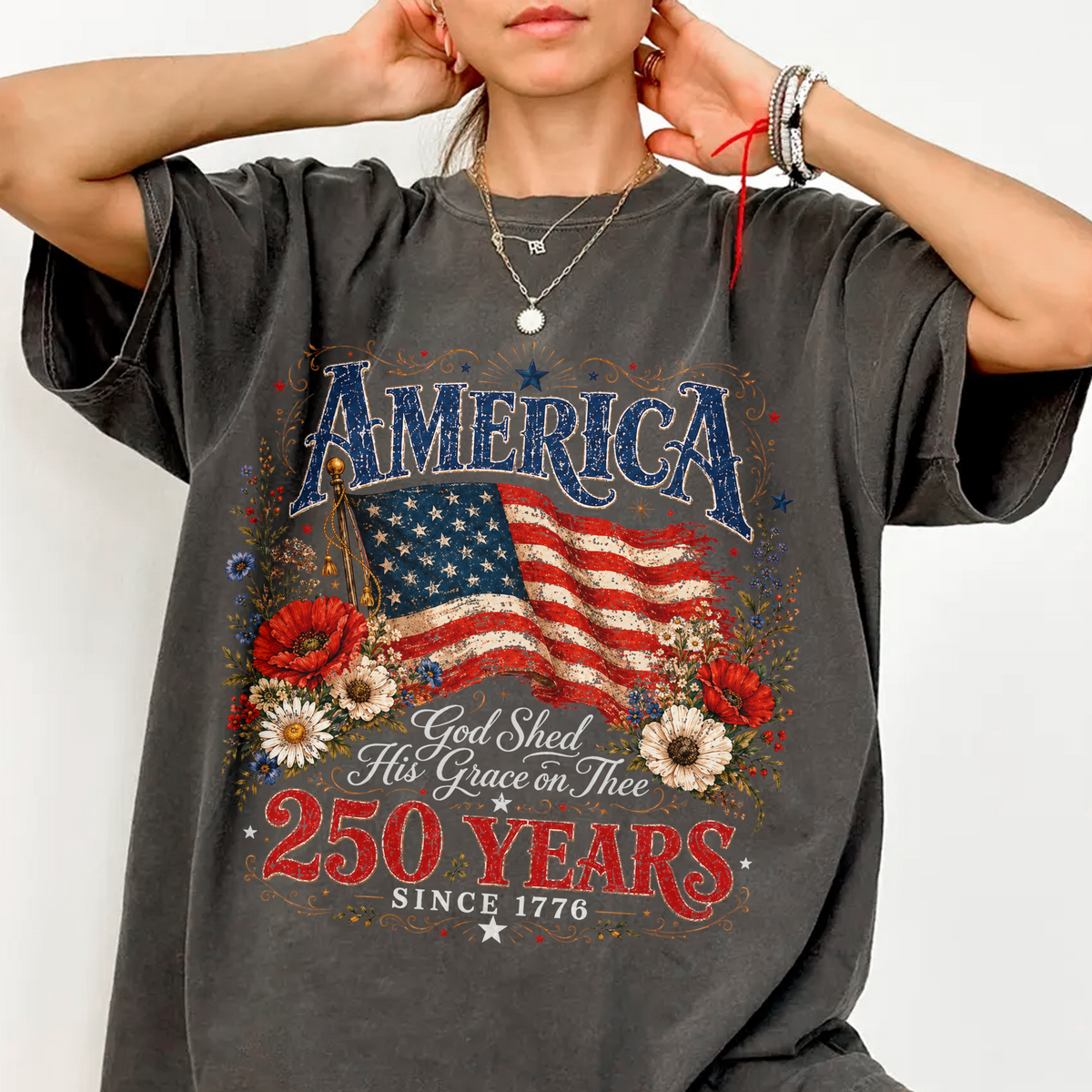 Celebrate 250th Anniversary USA Birthday Comfort Color Shirt CH07 911836