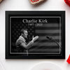 Charlie Kirk Memorial Black and White Style Picture Frame HO82 65806