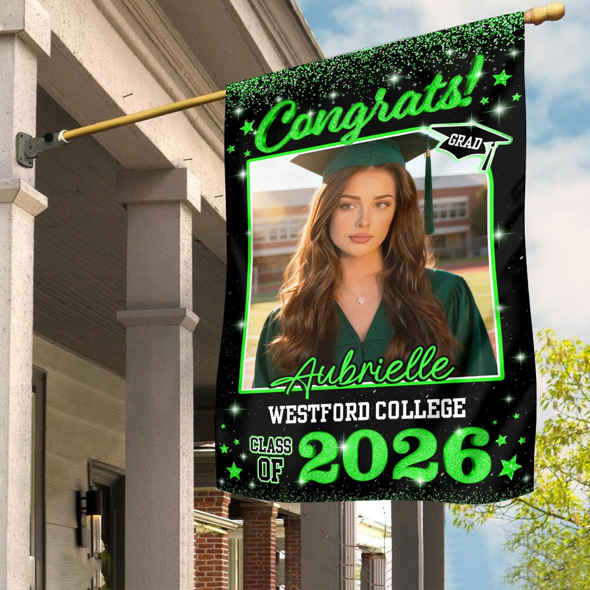 Custom Photo Class of 2026 Garden Flag Congrat Grad Gift, Graduation Decorations CH07 910756
