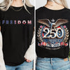 Freedom USA Eagles 250th Anniversary Semiquincentennial Back & Front Dark Shirt LM32 899191