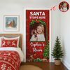 Custom Cute Photo Santa Stops Here, Princess's Room Door Cover LM32 895671