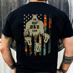 Personalized Camo Flag Dadsquatch Shirt CH07 895878