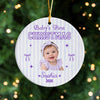 Custom Baby Photo Baby’s First Christmas 2026 Ceramic Ornament CH07 180576