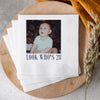 Custom Photo Look Who’s Birthday Napkins - Personalized Party Decor CH07 911290