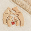 Custom Bear Family Shaped Wooden Puzzle - Personalized Engraved Family Name Puzzle Mother's Day, Father's Day Gift CH07 910792