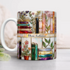 Custom Name Floral Book Mug Personalized Gift For Book Lovers TH10 898765