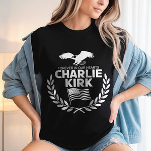 Justice for Charlie Kirk - Prayers Up for Charlie Memorial Dark Shirt LM32 65623