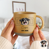 Custom Photo And Name Pottery Mug For Dog Dad TH10 169901