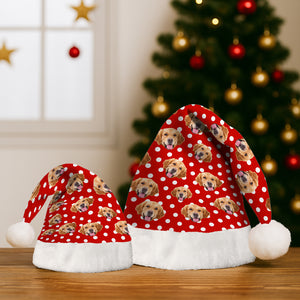 Custom Funny Dog Face Christmas Unique Santa Hat For Dog Lovers LM32 895341