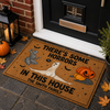 Personalized There's Some Horrors In This House Funny Ghost Doormat - Gift For Halloween HO82 903146