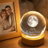 Custom Moon Phase The Day You Becam My Mom My Dad 3D Crystal Ball LED Night Light LM32 897987