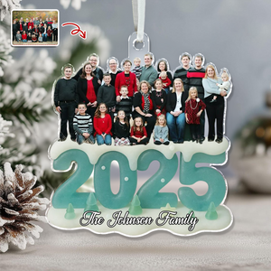 Custom Photo See Through You Family Acrylic Ornament Gift For Mom, Dad, Brother, Sister, Kids HO82 900208