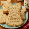 Personalized Christmas Bell Cookie Cutter and Stamp, Personalized Holiday Baking Gift CH07 181148